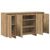 vidaXL Sideboard Artisan Egetr&aelig; 135 x 41 x 75 cm Konstrueret tr&aelig;