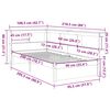 vidaXL seng med reol uden madras 90x200 cm massivt fyrretr&aelig; hvid