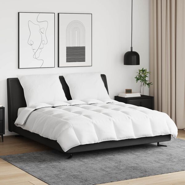 vidaXL Vinter dyne med pude 3 pcs Hvid Dunfjer