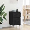vidaXL Sideboard Sort eg 40 x 35 x 70 cm Ingeni&oslash;rt tr&aelig; og jern