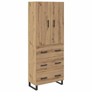vidaXL Highboard 2 stk. Artisan Egetr&aelig; 69,5 x 34 x 180 cm