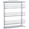 vidaXL udtr&aelig;kskurv til k&oslash;kkenskab tre lag 47x15,5x55,5 cm s&oslash;lv