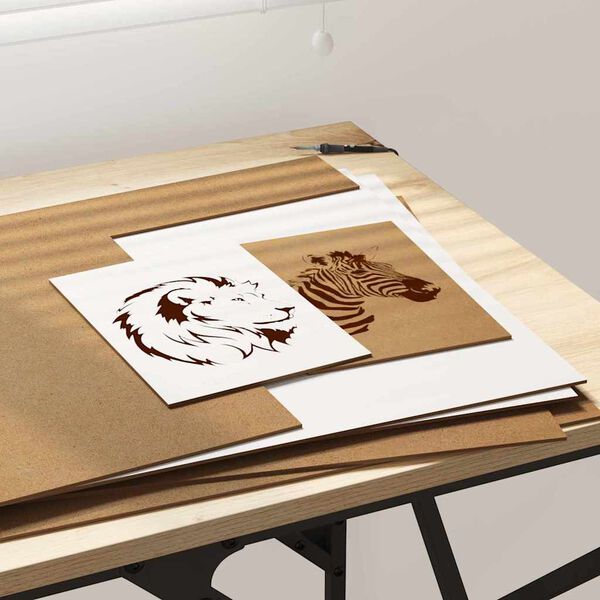 vidaXL Dekor Panels 50 pcs Hvid 40 x 60 x 0,27 cm Konstrueret tr&aelig;