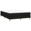 vidaXL Boxspring sengeramme 140x190 cm stof sort