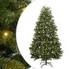 vidaXL Kunstigt juletr&aelig; 240 cm 300 LED'er Varm hvid PVC og St&aring;l Gr&oslash;n