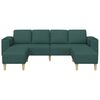 vidaXL Stue Sofa 3 pcs M&oslash;rkegr&oslash;n Polyester