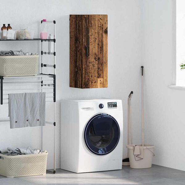 vidaXL V&aelig;gskab Gammelt tr&aelig; 34,5 x 34 x 90 cm Konstrueret tr&aelig;