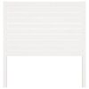 vidaXL sengegærde 81x4x100 cm massivt fyrretræ hvid