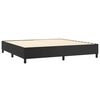 vidaXL Boxspring sengeramme 200x200 cm kunstl&aelig;der sort