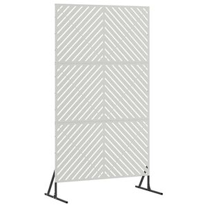 vidaXL Privatlivssk&aelig;rm 100 x 50 x 180 cm Rustfrit st&aring;l S&oslash;lv