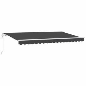 vidaXL Udtr&aelig;kkelig markise Antracit 350 x 200 cm Stof