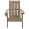 vidaXL Adirondack-havestol 75x88,5x89,5 cm polypropylen lysebrun