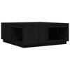 vidaXL sofabord 100x101x40,5 cm massivt fyrretræ sort