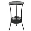 vidaXL bistrobord 40 x 70 cm metal sort