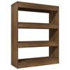 vidaXL bogreol/rumdeler 80x30x103 cm konstrueret tr&aelig; brun eg