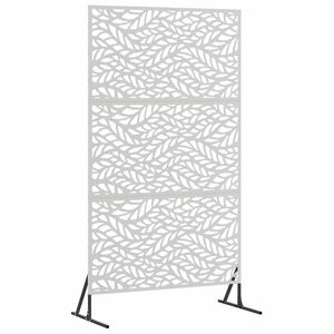 vidaXL Privatlivssk&aelig;rm 100 x 50 x 180 cm Rustfrit st&aring;l S&oslash;lv