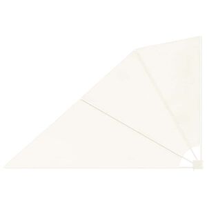 vidaXL sammenklappelig sidemarkise til altan cremefarvet 160 x 240 cm