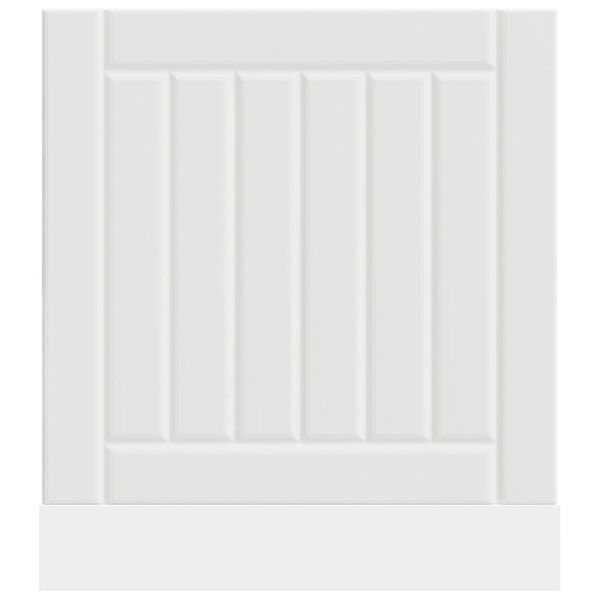 vidaXL opvaskemaskinepanel Lucca konstrueret træ hvid