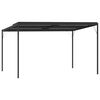 vidaXL pavillon med tag 4x3x2,5 m aluminium og st&aring;l antracitgr&aring;