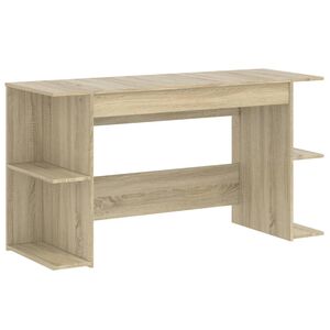 vidaXL skrivebord 140x50x75 cm konstrueret tr&aelig; sonoma-eg