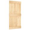vidaXL Skyded&oslash;r NARVIK Naturfarvet og sort 100 x 210 cm (213,5 cm)