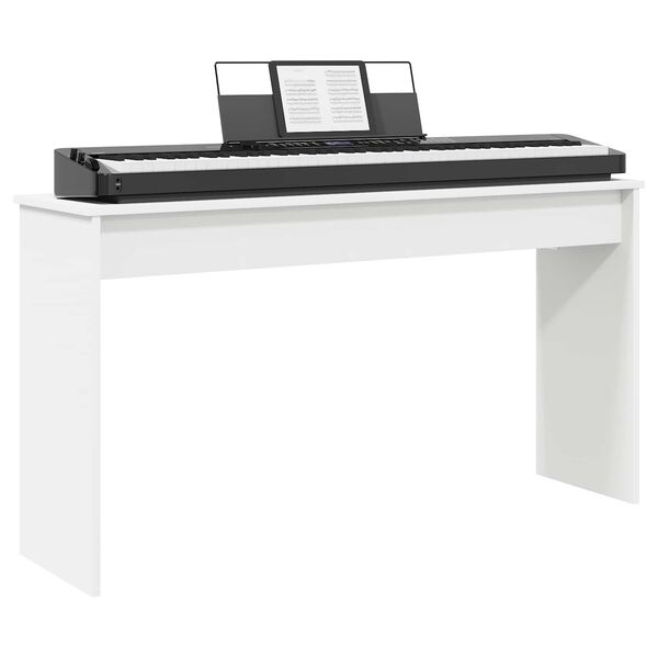 vidaXL Keyboard Stand Hvid 120 x 32 x 64 cm Konstrueret tr&aelig;
