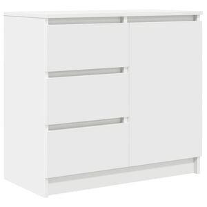 vidaXL sk&aelig;nk med skuffe 71x35x65 cm konstrueret tr&aelig; hvid