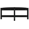 vidaXL sofabord 87x48x35 cm massivt fyrretræ sort