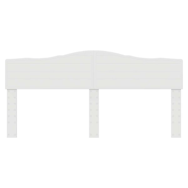 vidaXL Hovedg&aelig;rde Gloss Hvid 200 cm Konstrueret tr&aelig;