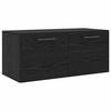 vidaXL V&aelig;gskab 80 x 36.5 x 35 cm Konstrueret tr&aelig; Sort eg