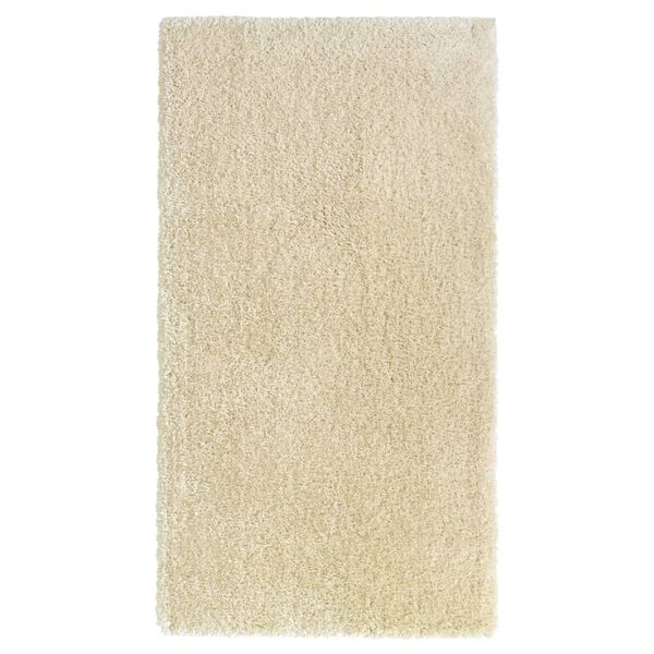 vidaXL shaggy gulvt&aelig;ppe med h&oslash;j luv 80x150 cm 50 mm beige