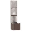 vidaXL Have Trellis Planter Brun 35 x 30 x 135 cm Metal