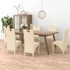 vidaXL spisebordsstole 6 stk. kunstl&aelig;der cremefarvet
