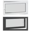 vidaXL Kip & Drej K&aelig;lder Vinduet RISOR 110 x 50 cm PVC og glas