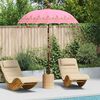 vidaXL Balinesisk Parasol Lyserød 185 x 185 x 260 cm
