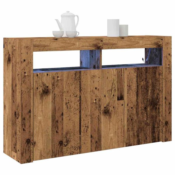 vidaXL Sideboard Gammelt tr&aelig; 116 x 30 x 75 cm Konstrueret tr&aelig;