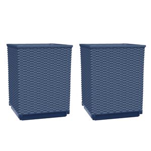 vidaXL plantekasser 2 stk. 30x30x37 cm polypropylen bl&aring;gr&aring;