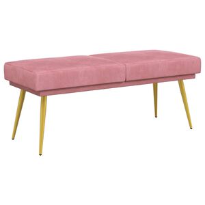 vidaXL Dobbeltlagret b&aelig;nk Lyser&oslash;d 120 x 45 x 46 cm Fl&oslash;jl