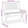 vidaXL Foldbar haveb&aelig;nk Brun 80 x 42 x 85 cm Massivt akacietr&aelig;