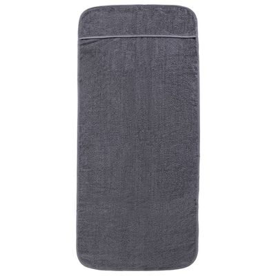 vidaXL strandhåndklæder 2 stk. 60x135 cm 400 GSM stof antracitgrå