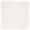 vidaXL Fuskobbel lammeskindst&aelig;ppe TAFALLA Hvid 160 x 160 cm Polyester