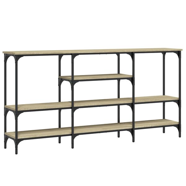 vidaXL konsolbord 160x29x80 cm konstrueret tr&aelig; sonoma-eg