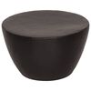 vidaXL sofabord &Oslash;50x30 cm hamret aluminium sort
