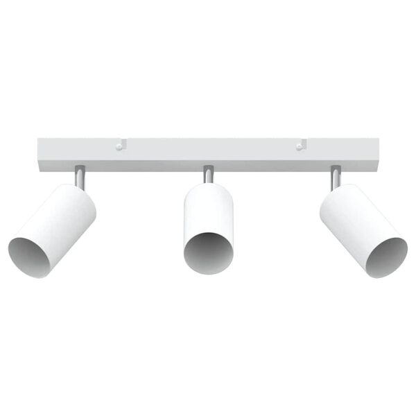 vidaXL Loftsspot med spotlights Hvid 38 x 5,5 x 16,5 cm Metal
