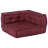 vidaXL 2-personers modulsofa stof 140x70x36 brunrød