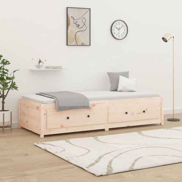 vidaXL daybed uden madras 80x200 cm massivt fyrretr&aelig;