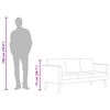 vidaXL sofa 3-pers. sofa stof mørkegrå