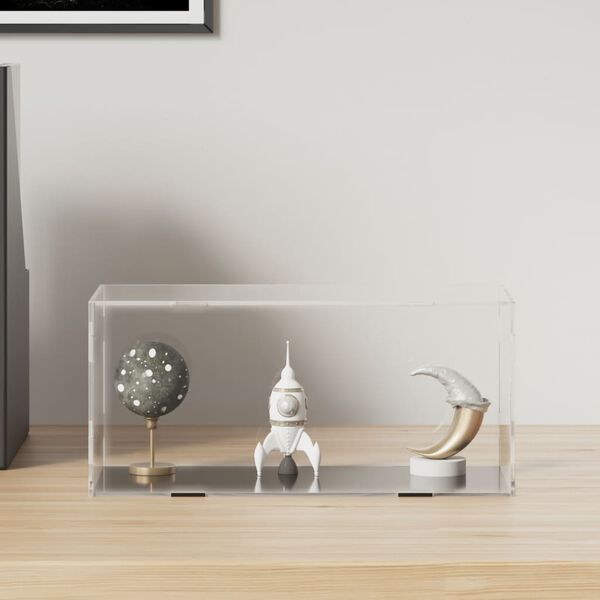 vidaXL displaykasse transparent 24x12x11 cm akryl