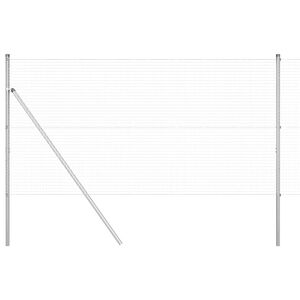vidaXL Svejset tr&aring;dhegn jordfastg&oslash;relse 10 x 1 m Galvaniseret st&aring;l