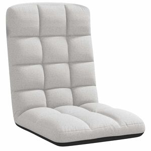 vidaXL foldbar gulvstol 71x51x62 cm stof skygr&aring;